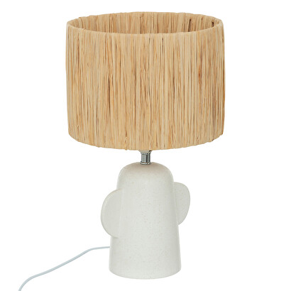 L&aacute;mpara "raia" blanco, h.38 cm