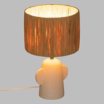 L&aacute;mpara "raia" blanco, h.38 cm