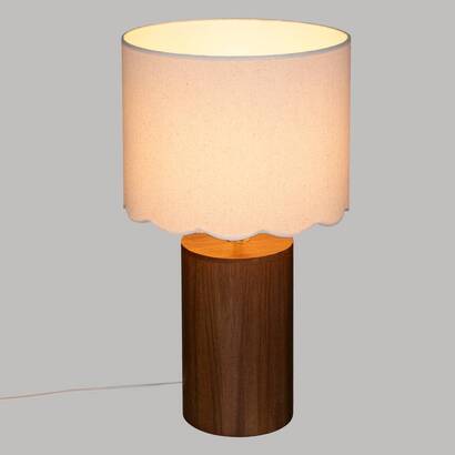 L&aacute;mpara de mesa "vania" marr&oacute;n, h.50 cm