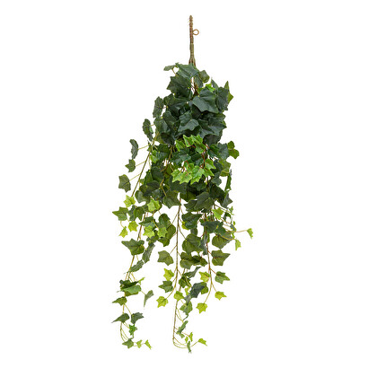 Hiedra colgante artificial 'tria' verde, h.85 cm