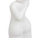 Estatua de mujer "Soleya" Cerámica, Blanco, H.28 cm Blanco