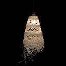Suspension Lahys Atmosphera Ø28cm Beige - Luminaire Pendant Abat-Jour Foin Déco