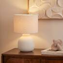 Lámpara redonda "Lali" Blanco, H.43 cm Blanco