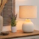 Lámpara redonda "Lali" Blanco, H.43 cm Blanco