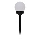 Juego de 4 luces solares "Tea" Negro y Blanco, H.34 cm Blanco y negro