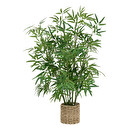 Bambú artificial, maceta natural H. 100 cm Verde