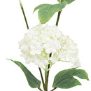 Tallo artificial "Bola de nieve" Blanco, H.87 cm Blanco