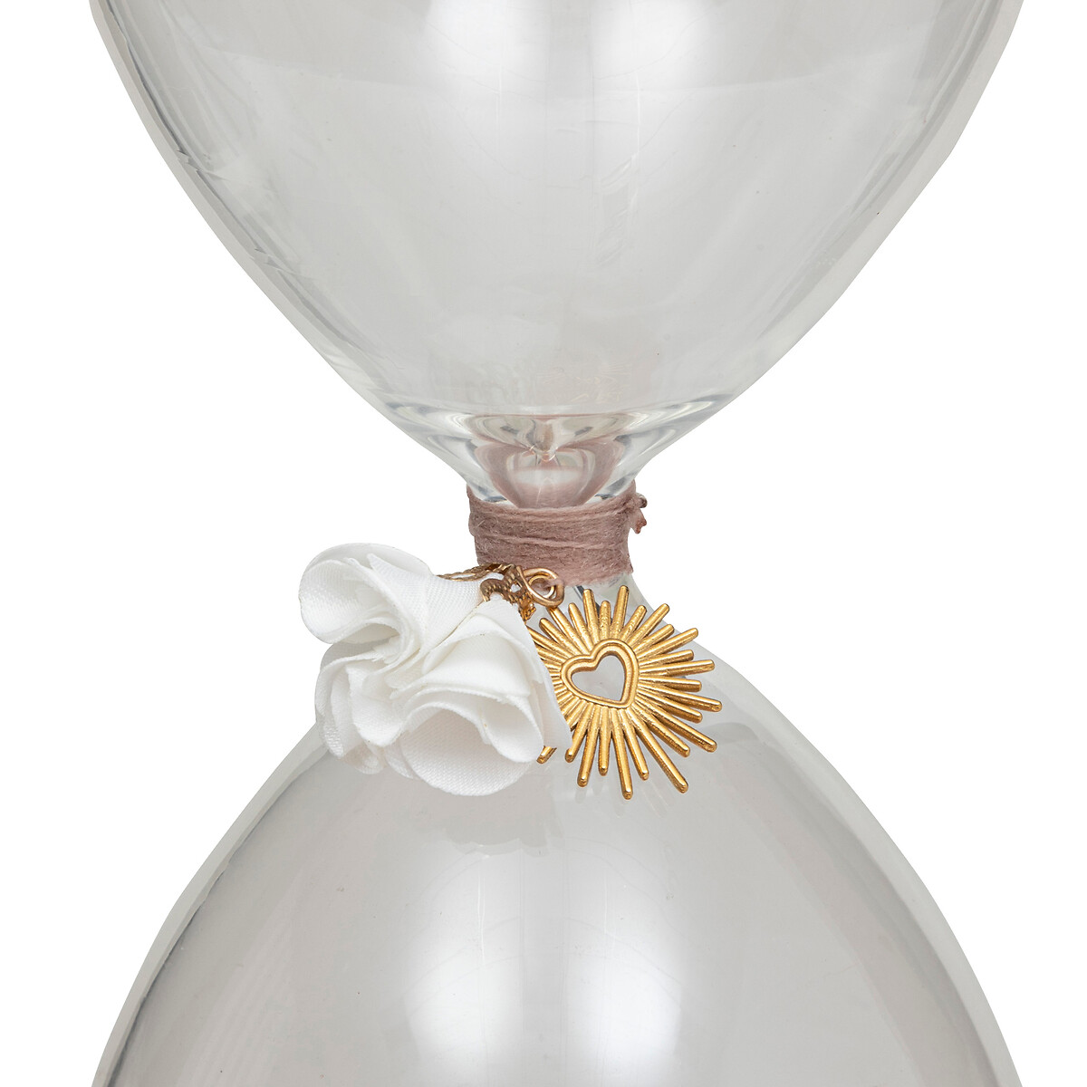 Reloj de arena de vidrio "Floral"