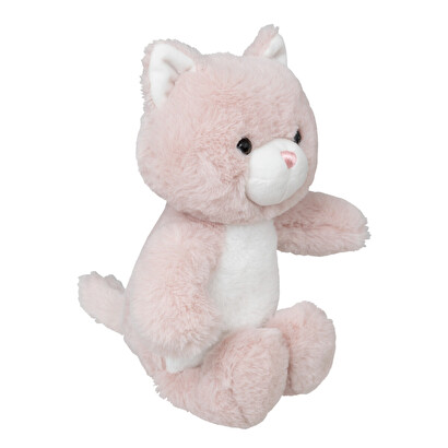 Peluche de gato "kitty" rosa, h.28 cm
