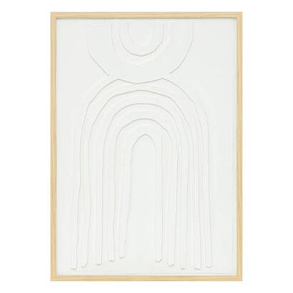 Decoraci&oacute;n de pared "bobby" blanco, 50x70 cm