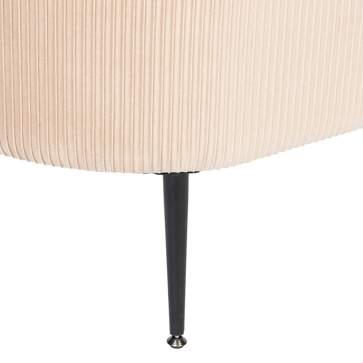 Banco baúl de terciopelo "Solaro" Beige, 100x40 cm Beige