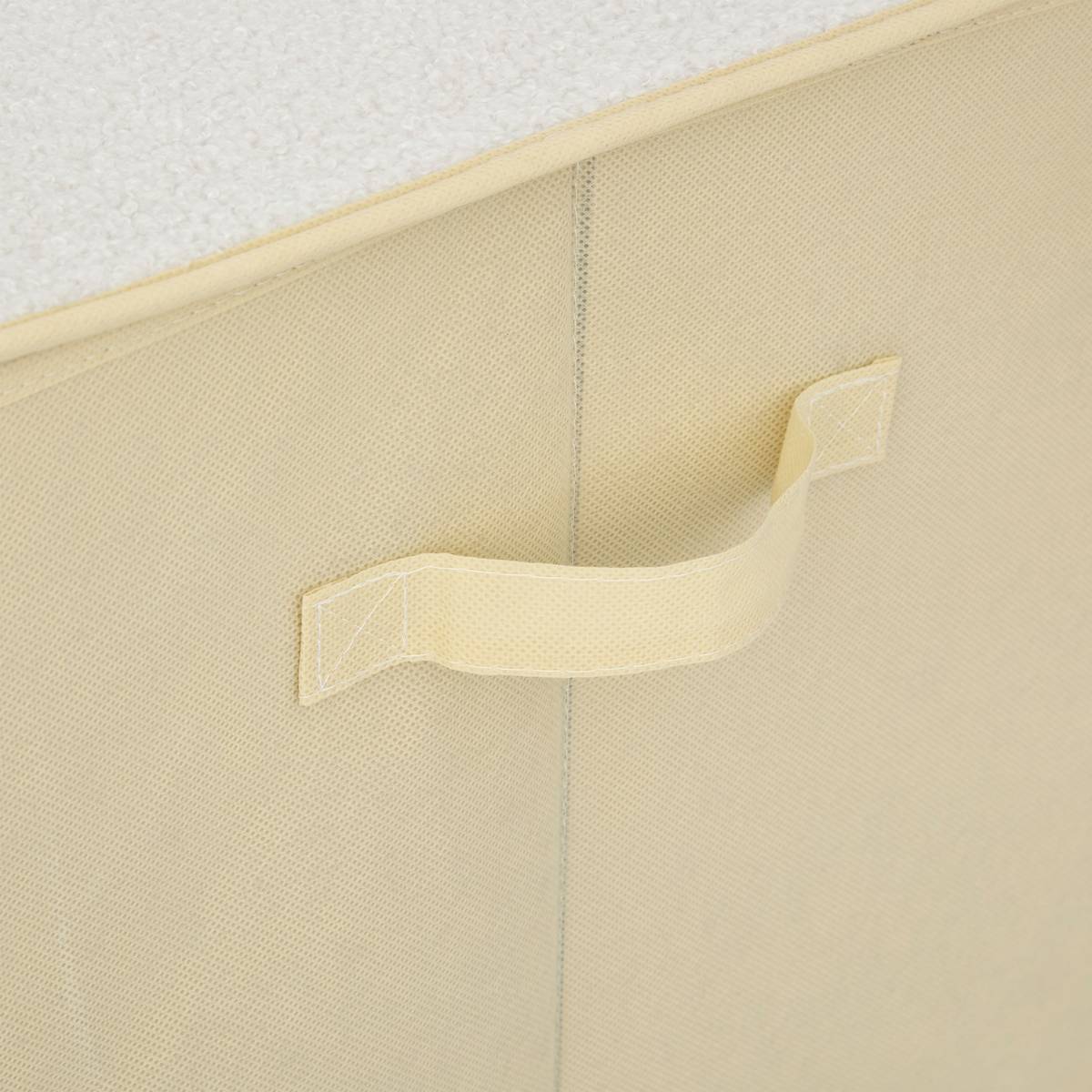 Cofre de almacenamiento infantil "Yuma" Blanco Bouclette, 36x57 cm Blanco