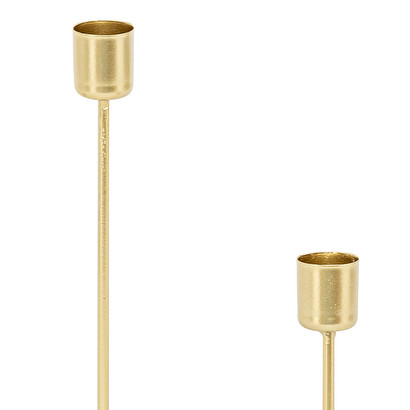 Candelabro "margy" metal dorado, h.23 cm