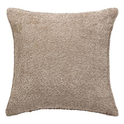 Coj&iacute;n de bucle "soana" lino beige, 45x45 cm