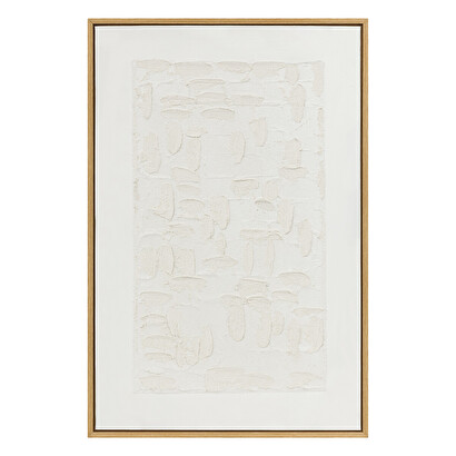 Decoraci&oacute;n de pared 3d "talima" blanco, 60x90 cm