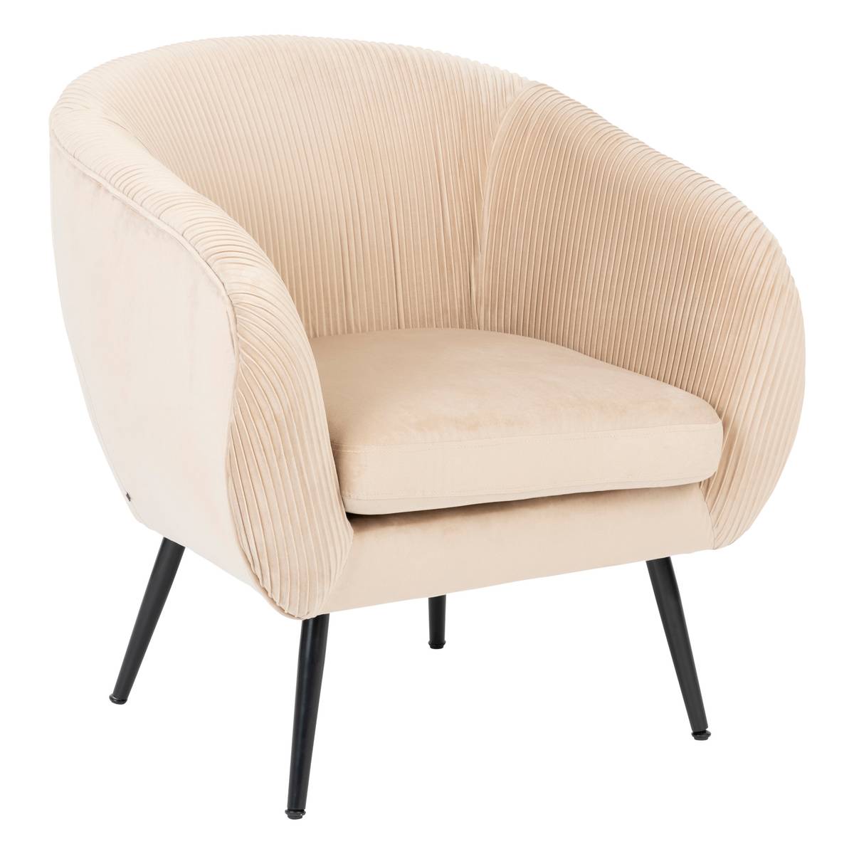 Sillón "Solaro" Terciopelo, Beige Beige