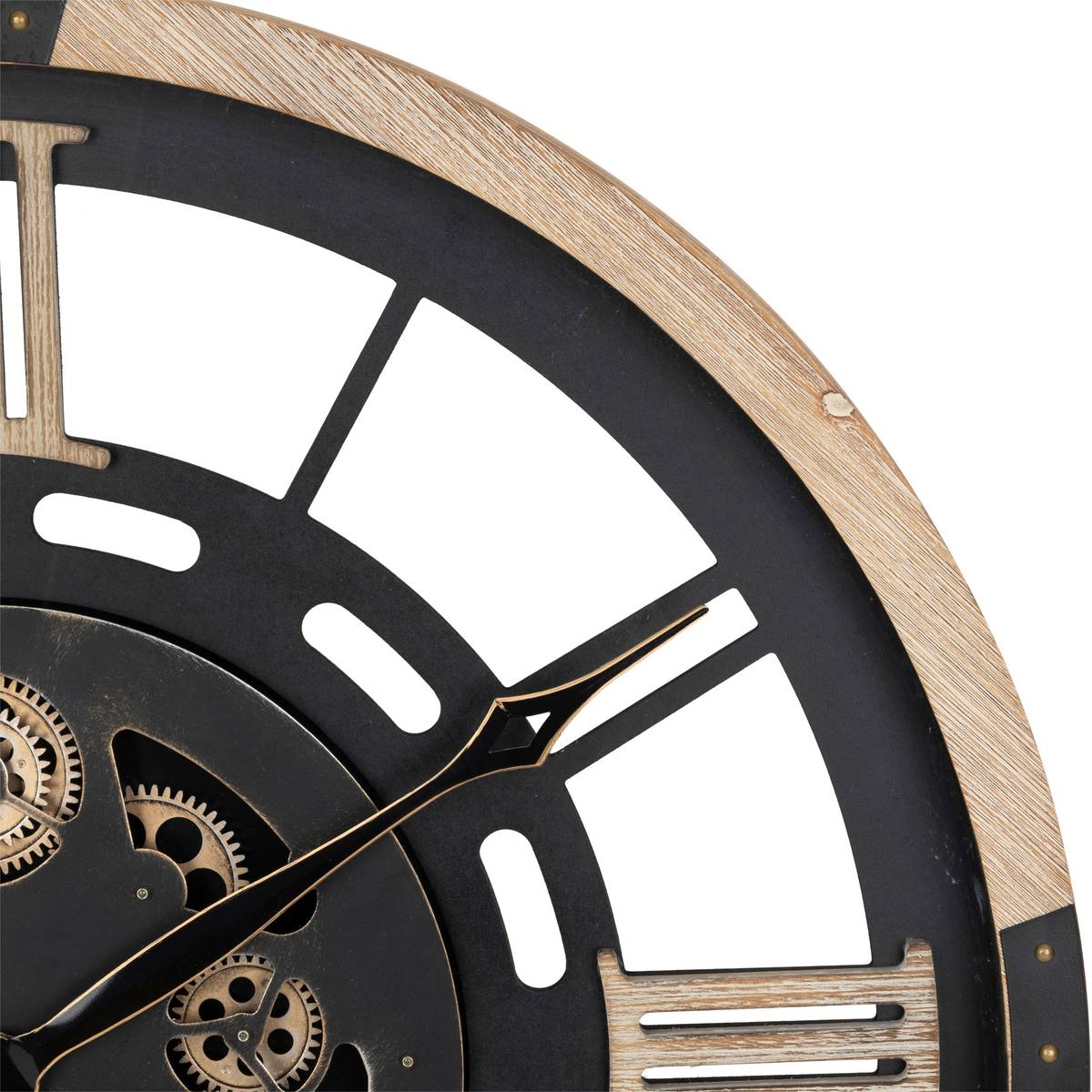 Reloj mec&aacute;nico "Kent" D.80 cm Negro