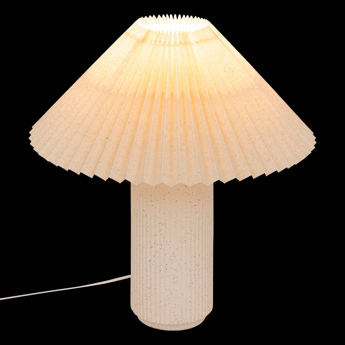 Lámpara de mesa "Talya" Porcelana, Beige, H.38 cm Beige
