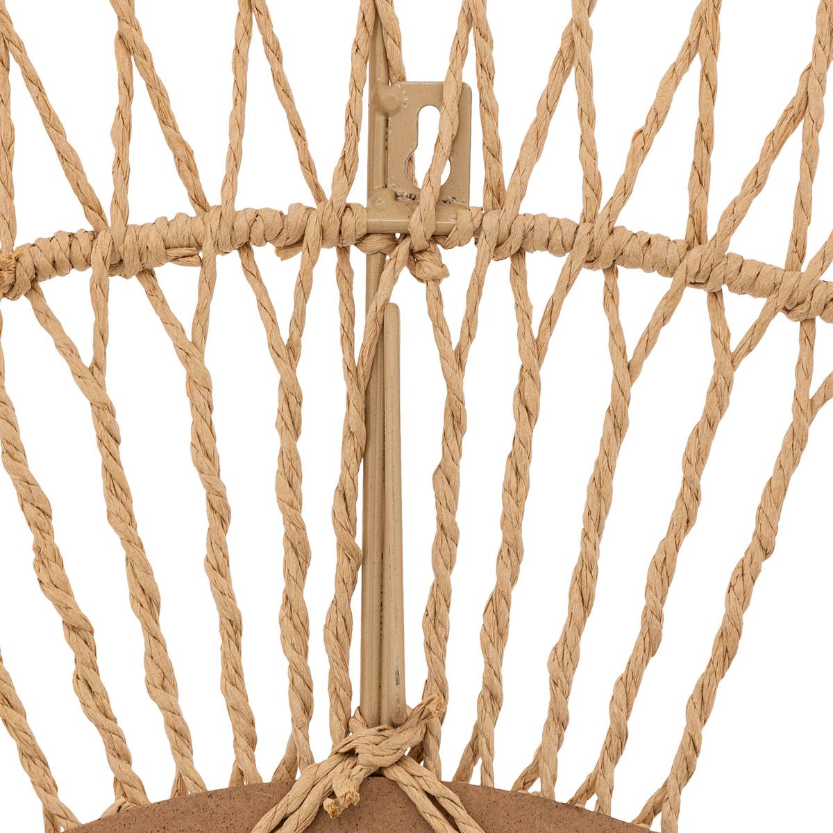 Espejo con cuerda 'Millie' Beige, H.75 cm Beige