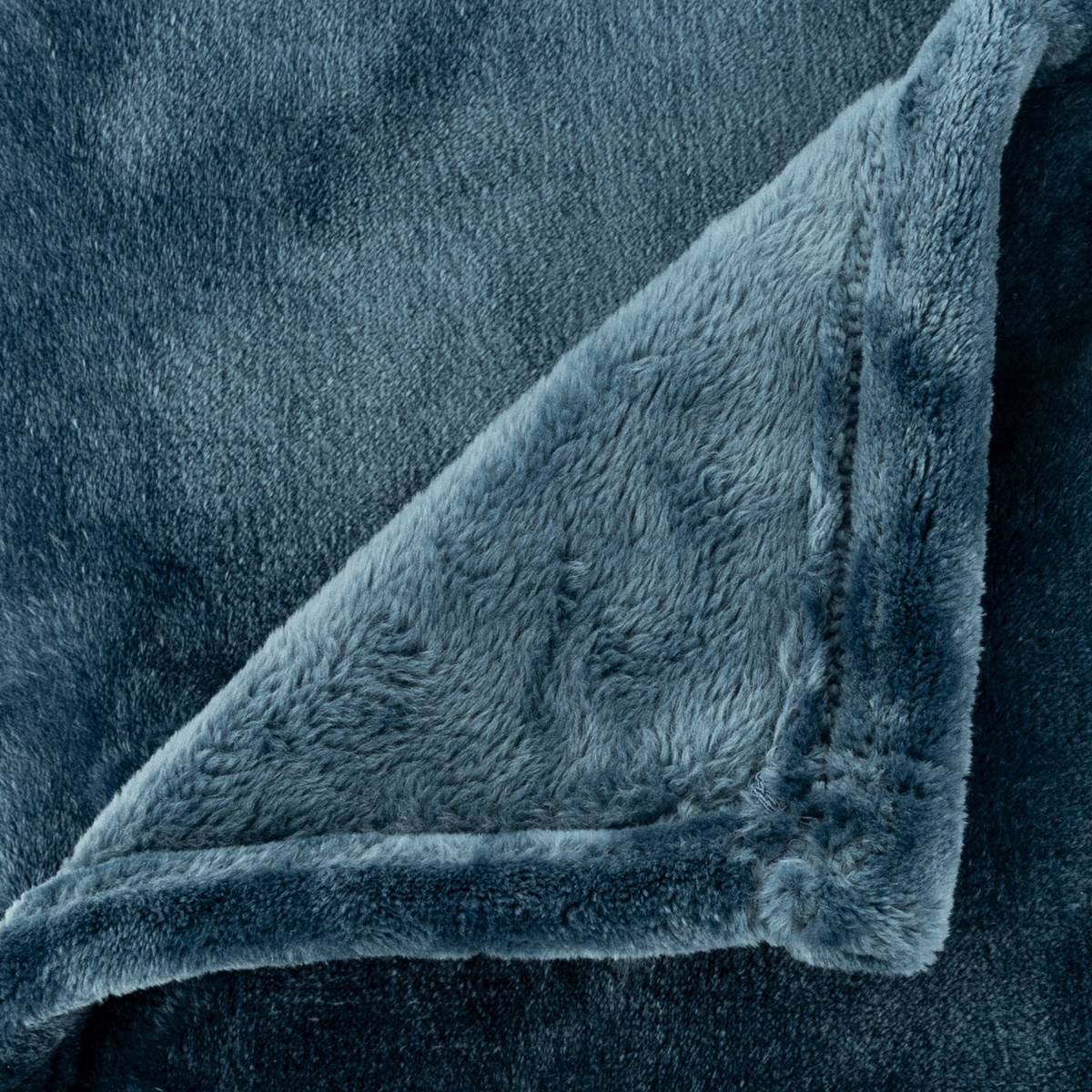 Manta de franela "Cuddly" Azul Egeo, 180x230 cm Azul Egeo