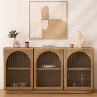 Decoraci&oacute;n de pared 3d "amari" beige, 70x70 cm