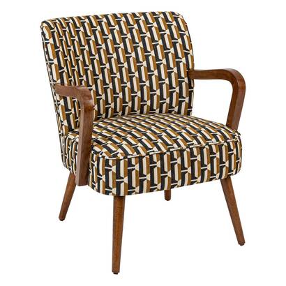 Sill&oacute;n "chiara" beige y negro