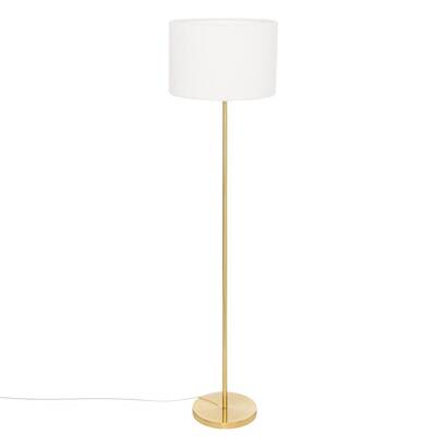 L&aacute;mpara de pie "tina" bouclette, base dorada, h.150 cm