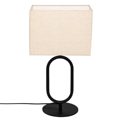 L&aacute;mpara de mesa "alec" metal negro, h.52 cm