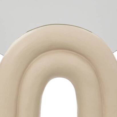 Espejo de pie "wavy bliss" blanco, h.36 cm