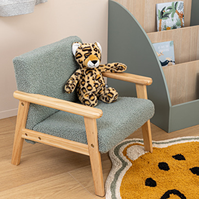 Peluche leopardo "chita" marr&oacute;n, h.30 cm