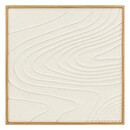 Decoraci&oacute;n de pared 3D "Hateya" Blanco, 80x80 cm Blanco