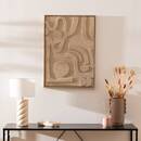 Lámpara de mesa "Noly" Cerámica, Beige, H.44 cm Beige