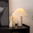Lámpara de mesa "Talya" Porcelana, Beige, H.38 cm Beige
