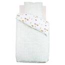 Juego de cama infantil de 2 piezas "Telma" Patrón de coche, 140x200 cm Verde