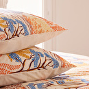 Juego de cama de 3 piezas estampado "Walaa" Beige, 240x220 cm Beige