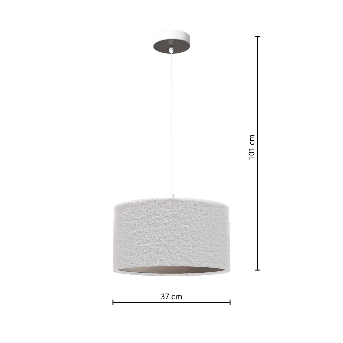Lámpara colgante "Tina" con lazo Blanco, D.37 cm Blanco
