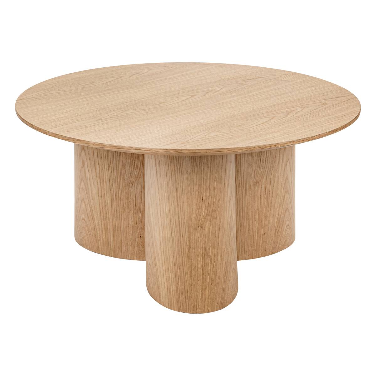 Mesa de centro "Aliona" Madera natural, D.80 cm Madera natural