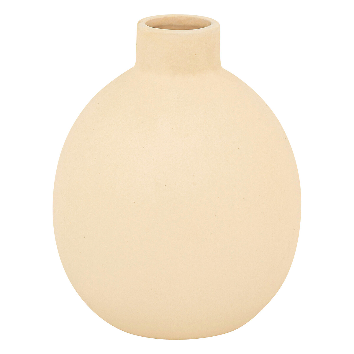 Jarrón de cerámica "Rily" Beige, H.18 cm Beige