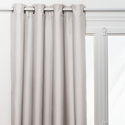 Cortina aislante lino beige, 140x260 cm