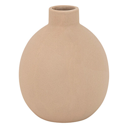 Jarr&oacute;n de cer&aacute;mica "rily" rosa claro, h.18 cm
