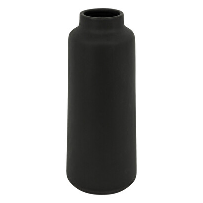 Jarr&oacute;n de cer&aacute;mica "rily" negro, h.30 cm