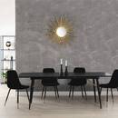 Mesa de comedor extensible "Aubrey" Negro, 180x220 cm Negro
