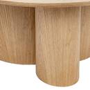 Mesa de centro "Aliona" Madera natural, D.80 cm Madera natural