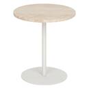 Mesa Auxiliar "Celen" Travertino blanco, 40x45cm Blanco