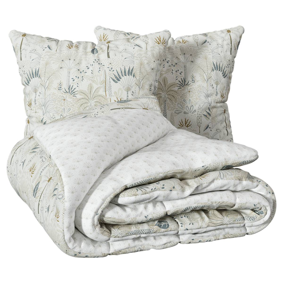 Juego de cama estampado "Sonie" Blanco, 240x220 cm Blanco