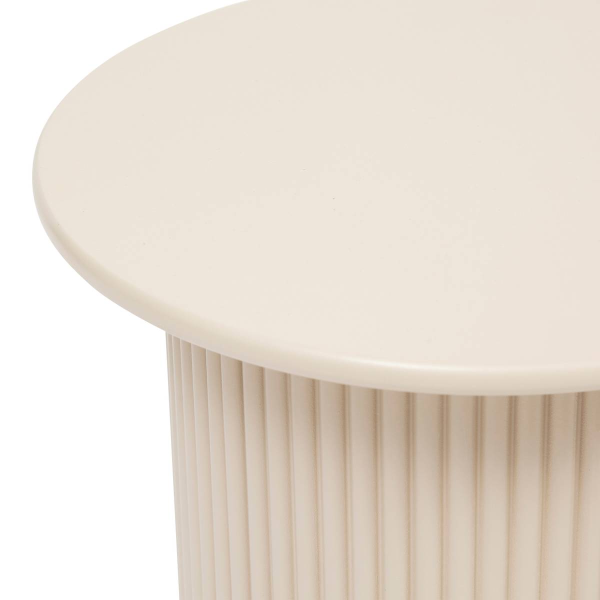 2 mesas nido "Eino" Beige, 40x40x38 cm Beige