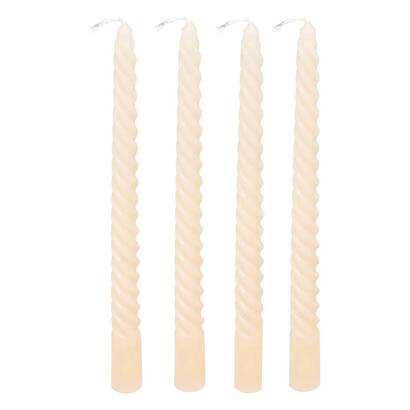 Vela de varilla "twist many" marfil, 180g