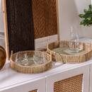 2 bandejas "Ali" Beige, D.35x11 cm Beige