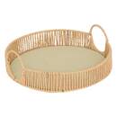 2 bandejas "Ali" Beige, D.35x11 cm Beige