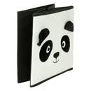 Caja de almacenamiento infantil panda "Joey" Negro y Blanco, 29x29 cm Blanco y negro